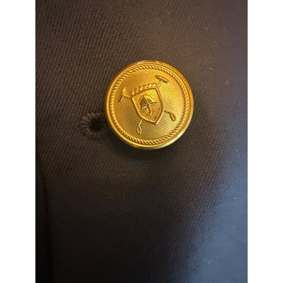 Lauren Ralph Lauren Mens Navy Blazer Jacket 42R 100% Wool Gold Buttons - Picture 3 of 8